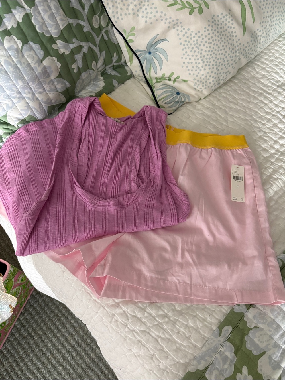 Anthropologie shorts + tank set, Small